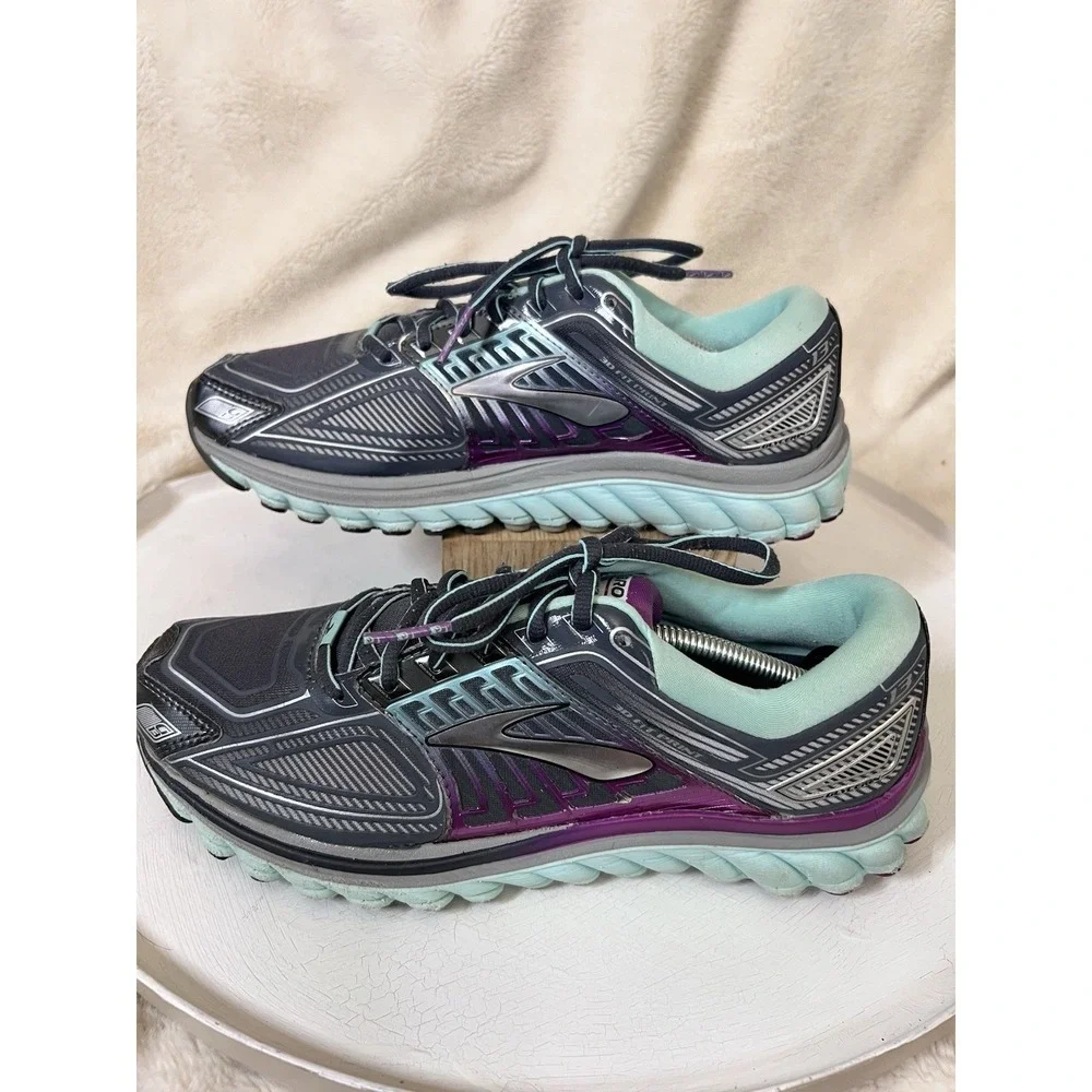 Brooks Glycerin G13 Women's Size 9 Medium (B) Running Shoes Gray Blue Purple